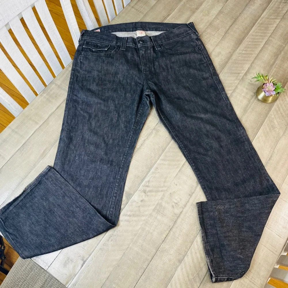 True‎ Religion Mens Jeans Ricky Flaps Relaxed Straight Size 38X34